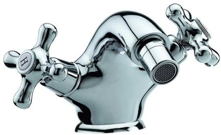 Grifo Mezclador Para Bidé H15T4C Con Doble Control Y Bicha Certificada - Elegancia Clásica Para Baño