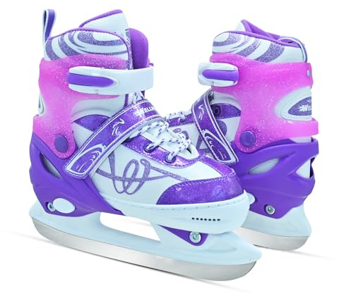 Adjustable Ice Skates for Kids Girls Ice Skating Shoes for Beginners 4-12 Years, Iceskates for Boys Outdoor and Classification