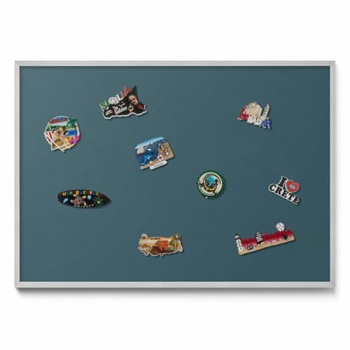 Panneau Mural Magnétique 100x70 cm – Tableau Aimanté Élégant Avec Cadre Plastique, Idéal Pour Photos, Listes, Recettes Et Affiches Dans La Cuisine Ou Le Bureau