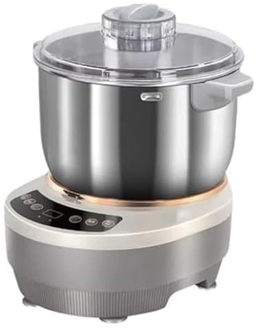 CUTANGELAR Degmixer i rostfritt stål med jäsningsfunktion, erbjuder 5 liter/7 liter kapacitet. Denna elektriska köksmaskin har exakt timing för hembakning, för att tillaga bröd och pizzadeg.(7L)