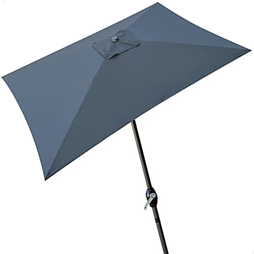 AKTIVE Parasol 300x200 Cm C/ Chimenea - Mastil Aluminio D48mm-a