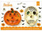 DECORA 0255067 Ausstechform für Kekse Totenkopf und Kürbis, Kunststoff, Sortiert