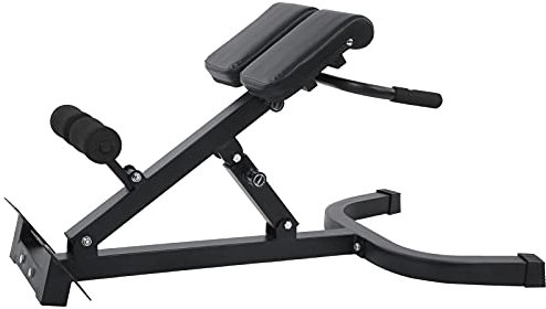 Estink Hyperextension Rückentrainer, Faltbare Trainingsbank mit Griff, Platzsparende Fitnessgeräte für Zuhause