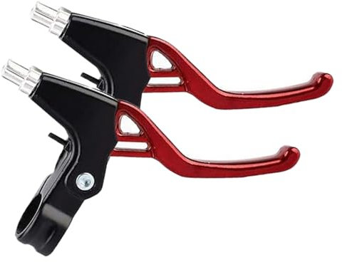 Jupsk Bike Brake Levers, Aluminum Alloy Handlebar Brake Levers 2.2cm Diameter for Most Bicycles