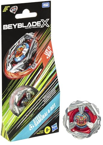 Beyblade X Booster Pack G0188 - Trottola in acciaio Samurai 4-80T