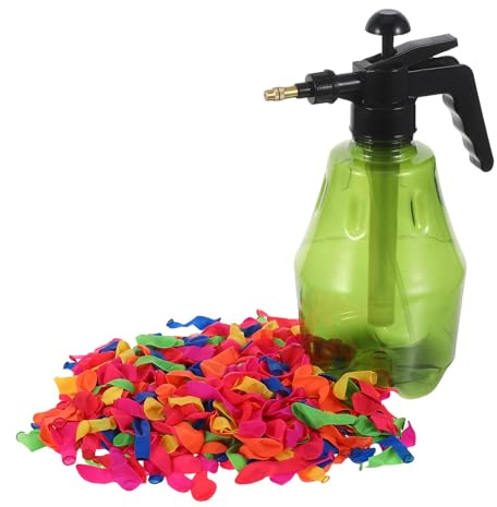 BESPORTBLE Giocattolo Palloncini D'acqua 500 Unitá in Plastica per Bambini con Pompa Riempimento Rapida per Feste e Giochi All'aperto Estivi Colore Casuale