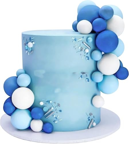 Boule Decoration Gateau, 32pcs Balle Gâteau Topper, Topper à Gâteau de Boules, Cupcakes Toppers Balle, Décorations de Gâteau en Boule, Balle Gâteau Topper, pour Anniversaires, Mariages (Couleur B)