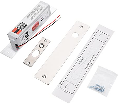 Cerradura Táquelas Eléctrica Inteligente NC con Retardo de Cierre, Bajo Consumo y Resistente al Frío - Cierre Seguro 500,000 Ciclos, Para Puertas de Madera, Metal y Cristal