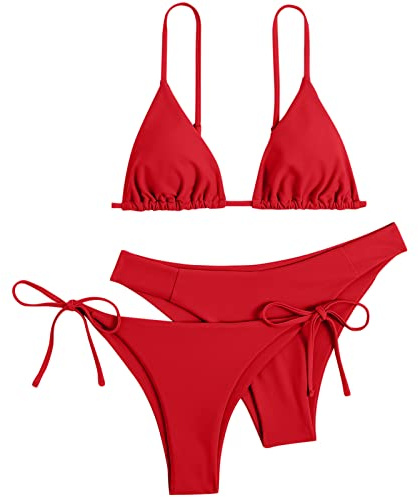 Bikini Mujer Natación Brasileños Traje De Baño 2 Piezas Sexy Talla Grande Bañador Push Up Bañadores con Relleno Trajes De Baño Dos Piezas Espalda Abierta Ropa De Surf Piscina Playa Vacaciones