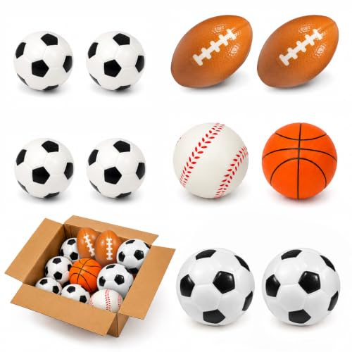 yisight Juego de 10 Bolas Futbolín y Pelotas Antiestrés, 4 Bolas de Futbolín de 32 mm y 6 Mini Balones de Fútbol Antiestrés, Accesorios para Futbolín y Entretenimiento