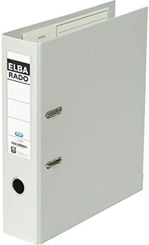 Elba Ordner A4, rado plast, 8cm breit, Kunststoff, grau, 1 Stück