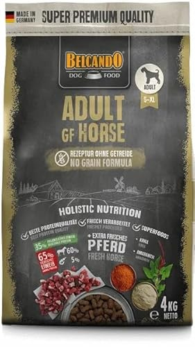 Belcando Adult GF Cavallo Cibo Secco per Cani Sensibili Attività Normale (4 KG)