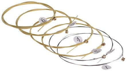 Gitarrensaiten für Akustikgitarre, 24 Stück Ersatzsaiten für Gitarristen, Musikzubehör für Westerngitarre, Gitarrenersatzteile für Anfänger