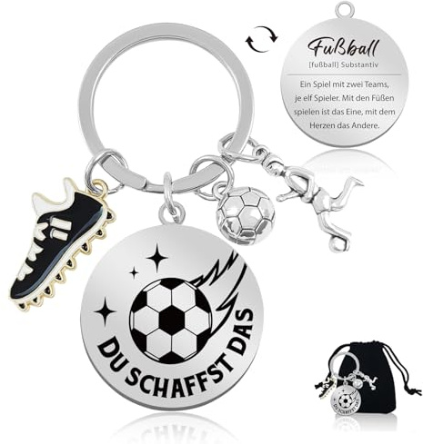 Fußball Geschenke für Jungs 5 6 7 8 9 10 11 12 13 14 Jahre,Schlüsselanhänger Fussball Geschenke Jungen Teenager,Coole Sachen für Jungs,Geschenke zur Kommunion Konfirmation Firmung Jugendweihe Ostern