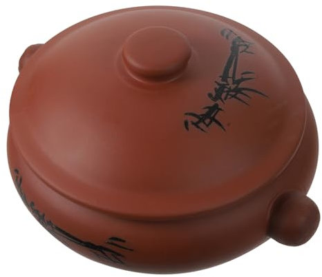 OFFSCH Ceramic Steam Pot Stew Pot 350ml Household Casserole for Slow Cooking Soup Making Kitchen Steam Cooker