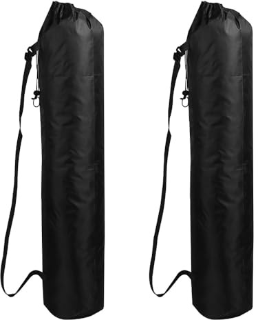 Lot de 2 Sac de Rangement pour Tapis de Yoga, 100CM de Transport pour Chaise de Camping, avec Cordon de Serrage et Poignée, pour Ranger Parapluies, Trépieds, Chaise de Camping et Tapis de Yoga