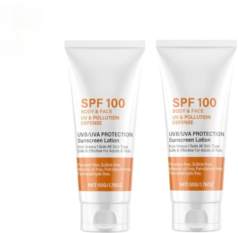 Sonnenschutzmittel mit LSF 100 für Gesicht und Körper, UV-Schutz für Outdoor-Sportarten