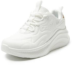 JOMIX Sneakers Donna Slip on Scarpe da Ginnastica Moda Scarpe da Passeggio Senza Lacci Tennis (Whit,37)