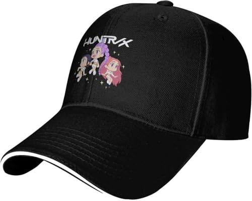 Klassische K-Pop Dämonenjäger Huntrix Baseballkappe Kpop Rock Sun-Proof Trucker Hut Unisex-Teens Stilvolle Custom DIY Snapback Cap