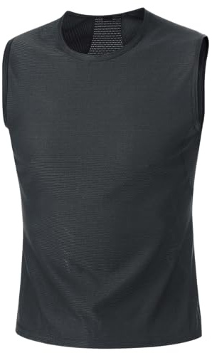 GOREWEAR M Camiseta Interior Sin Mangas para Hombre, Camiseta Interior Ligera para Todas las Condiciones Climáticas, Corte Entallado