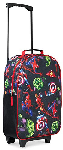 Marvel Kinderkoffer Mädchen Jungen - Spiderman Trolley Handgepäck Faltbar Reisekoffer Kinder Avengers Kabine Tasche für Urlaub Offizielle Fanartikel - 47x30x17cm (Mehrfarbig Avengers)