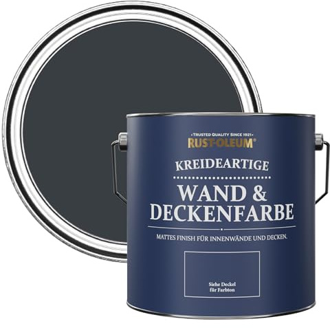 Rust-Oleum Grey Matt Emulsion Wall Paint - Anthracite (RAL 7016) 2.5L