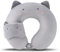 Travel Pillow Kids Travel Pillow with Sleep Eye Mask Cute Neck Pillow for Travel Soft Memory Foam Travel Neck Pillow for Adults and Kids Airplane Sleeping Travel and Camping (grey cat)