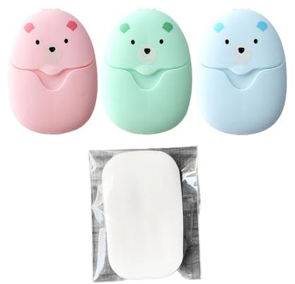 YiNLuax Lot de 150 savons de nettoyage jetables portables avec 200 tablettes de savon en papier de voyage pour l'extérieur