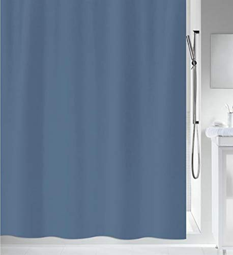 Spirella 240 x 180, Blå Primo Collection, Textil Duschgardin, 100% Polyester