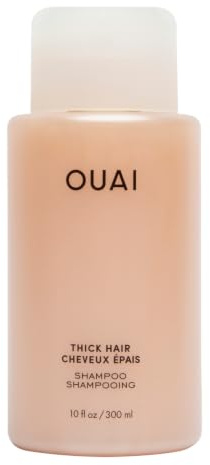 OUAI Thick Hair Shampoo - Hydrating Shea Butter Shampoo (10 Oz)
