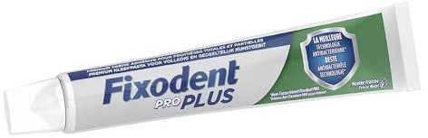 Fixodent Pro Plus Antibakterielle Technologie Haftcreme für Zahnprothesen, 57 g