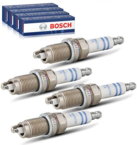 4x Original BOSCH 0242236565 Zündkerze Kompatibel mit Cherokee XJ 2.5L 4.0L 2000-2001 Wrangler II TJ 2.5L 4.0L 2000-2006 Ibiza III 6L1 1.2L-1.6L 2002-2009 Golf V 1K1 1.4L 2006-2008
