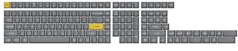 Keychron Dark Grey Keycaps Double Shot PBT OSA Full Set Tastenkappen ANSI
