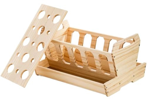 Hay Feeder for Rabbits | Hay Holder Feeding Station Large Bunny Hay Rack, Wooden Feeder with Detachable Top, Guinea Pigs Hay Feeder, Bunny Hay Rack