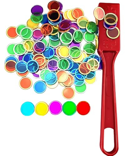 DINGFENG 100 Spel Magnetisk Bingo Stick Delar Chips Siffror Plast | Magnetiskt lotteri för barn, magnetiskt lotteri med barn, perfekt för daglig användning i hemmet