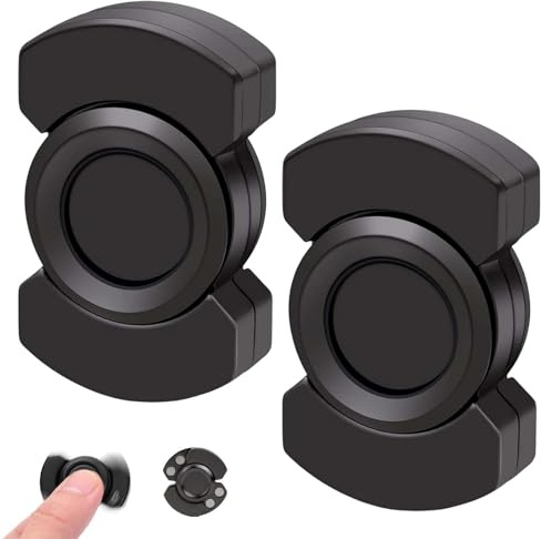 2 PCS Fidget Spinners Black 3-In-1 Fidget Slider Compact And Portable Spinner Toy, Fidget Spinner Adult Suitable for Offices Bedrooms Classrooms Daily Stress Relief Used by 15 Years Old and Above