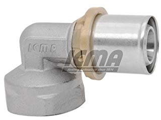 Raccordo A Pressare Curvo Femmina 1/2 20 X 2 Per Multistrato Icma