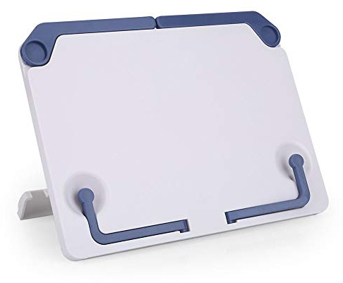 Piano Music Stand, Portable Book Stand 60 Degree Adjustable ABS Reading Rest Holder for Music Paper Book Pad