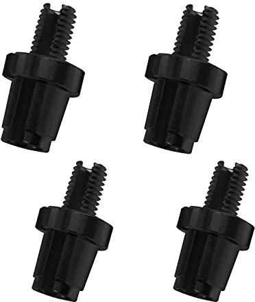 The Lord of the Tools 4pcs M7 7mm Brake Lever Adjusting Regulator Screws for Mountain Road Bike MTB Bikes Cable Adjusters Bolts Brake Parts Aluminum Alloy Black M7x26.6x14.6mm