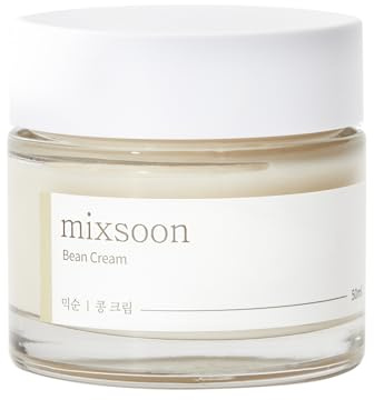 mixsoon Bean Cream, Feuchtigkeitscreme für glatte, gepflegte Haut, für einen natürlichen Glow, unterstützt ein ausgeglichenes Hautbild, koreanische Hautpflege, 50 ml