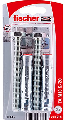 Cheville à douille métallique Fischer TA M10 S/20 + vis 2pcs.