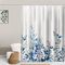 Figarge Duschvorhang, 100 % Polyester, für Badewanne und Badezimmer, waschbar, schimmelresistent und antibakteriell, 180 x 180 cm