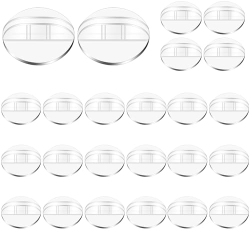 LLMSIX 24 Stück Tischkartenhalter, Kartenhalter Kunststoff Transparent Spielkartenhalter Desktop Postkartenhalter für Fotos Karten Notizen Preisschilder Menü