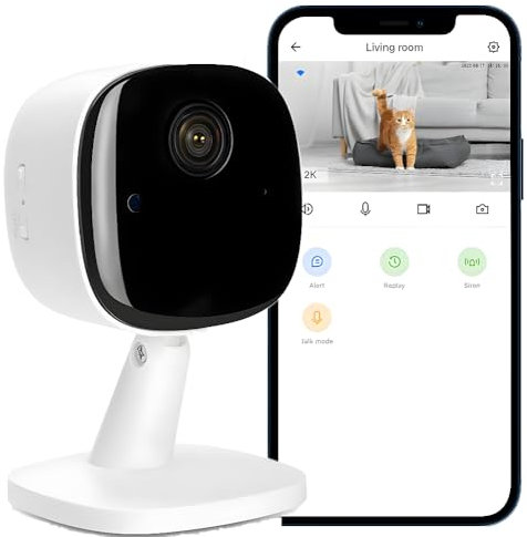 Caméra Intelligente Mini caméra WiFi pour la sécurité de Vision Nocturne Pet SD Card Storage 1080p Home caméra détection de Mouvement avec Application de téléphone Portable Audio bidirectionnel