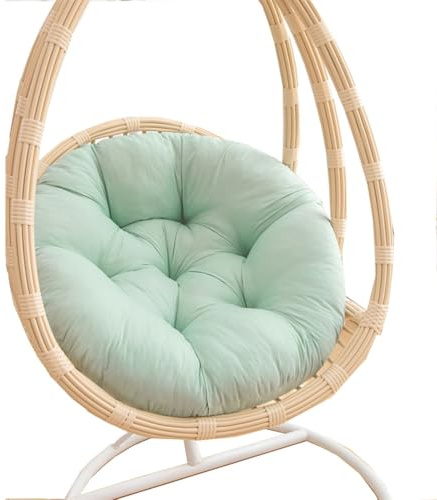 Cuscino per sedia a dondolo ispessito per sedia a uovo in rattan, cuscino per sedia sospesa per esterni, interni, patio, comfort, 70 cm, perfetto per il relax in giardino (solo cuscino)