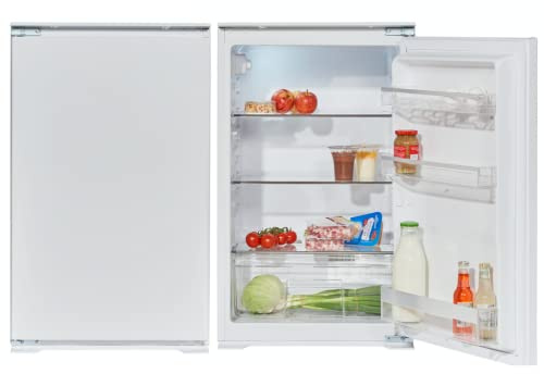 WOLKENSTEIN WKS135.0EB Einbau-Kühlschrank | 129 Liter Fassungsvermögen | 87cm Höhe | 3 Fächer & Gemüseschublade | Energieverbrauch 115 kWh/Jahr | LED-Innenbeleuchtung | weiß [Energieklasse F]