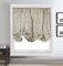 Thermal Blackout Tie-up Blind Metallic Sparkle Curtain Bling Panel (Beige, Width 55 x Drop 60)