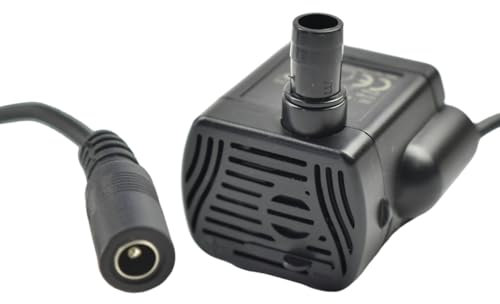 CONQUERALL DC 5.5-12V 200L/H mini bomba de sumidero DC sin escobillas bomba sumergible de flujo ajustable para peceras, fuentes de jardín, sistemas de circulación de agua