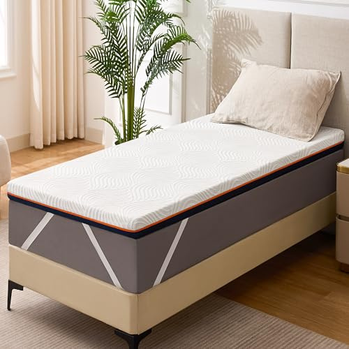 Solviente Premium Topper 80x200cm H3-7.5cm Memory Foam & Kaltschaum, Orthopädisch & Atmungsaktiv, Oeko-TEX® Zertifiziert, Abnehmbarer Bezug, rutschfest, Langlebig & Hygienisch