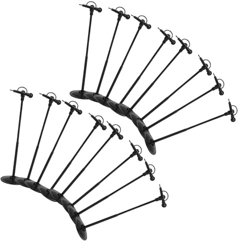 Toyvian 60 Pièces Mini Microphones Gris pour Maison de Poupée Accessoires Micro Miniatures pour Décoration de Fête et Jeu de Rôle Garçon Fille